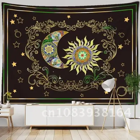 

Mystical Hippie Mandala Black And White Tree Of Life Tapestry Wall Hanging Psychedelic Witchcraft Wishing Tree Home Decor