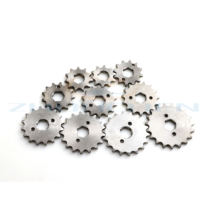 420 Chain 17mm 20MM 10 -19 Teeth Front Engine Sprockets For Taotao Kayo BSE Xmotos Apollo SSR 110 125cc Dirt Pit Bike ATV Quad