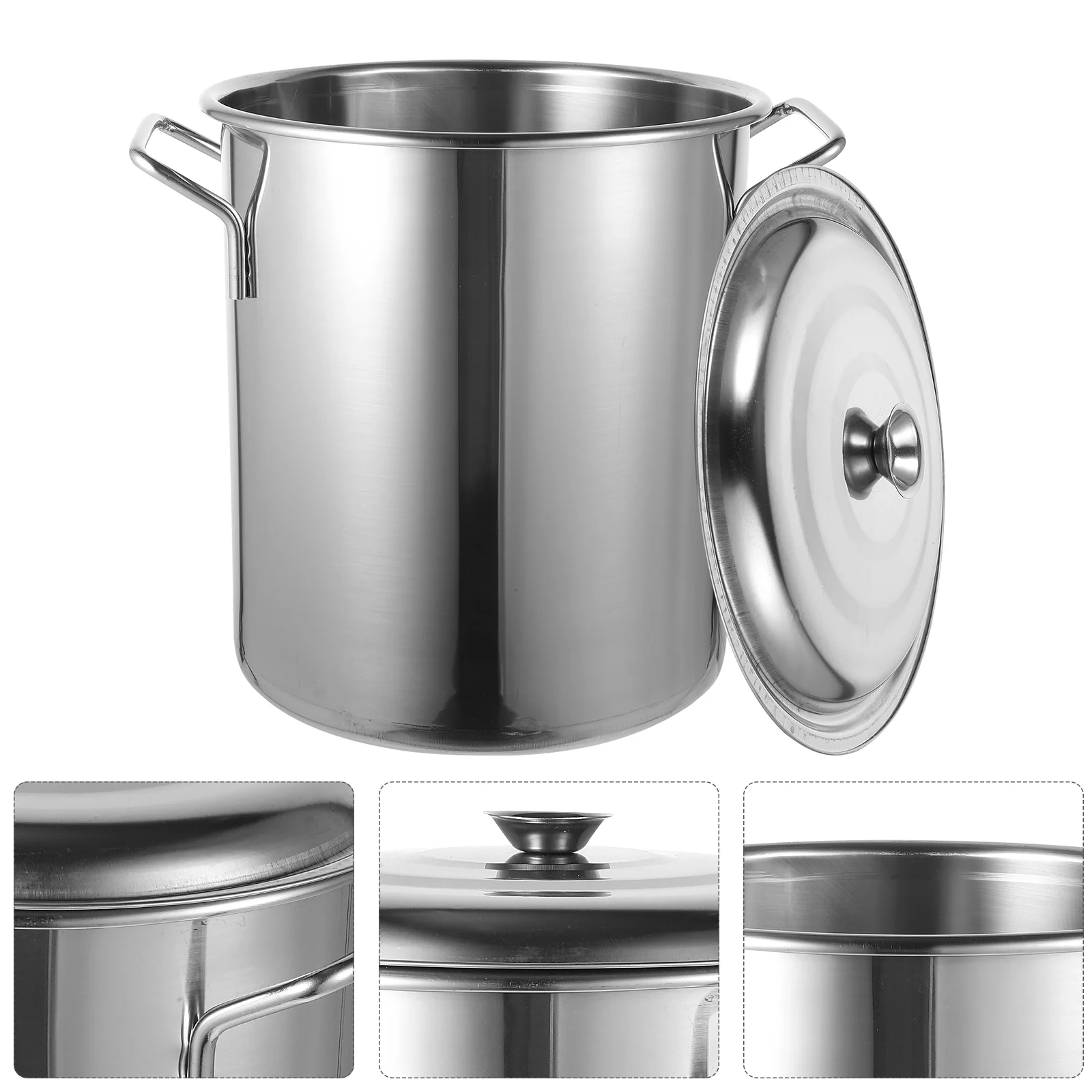 

Soup Pasta Pot Large Pots for Cooking Stainless Steel Rice Bucket Stock with Lids