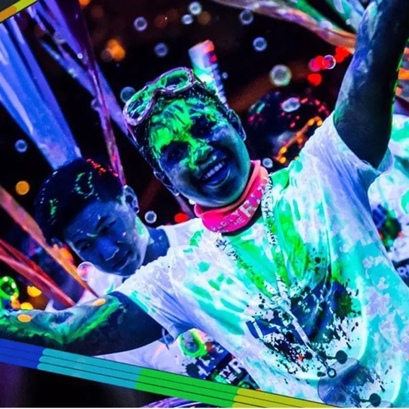 8 Colors Luminous Pigment Paint Luminous Paint Non-toxic and Skin-safe and Long-lasting Suitable for Epoxy Paint