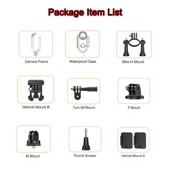 Kit di Accessori per Action Camera H88: Fibbia a Sgancio Rapido, Supporti per Treppiede, Adesivi, per Ciclismo, Guida, Casco, Impermeabile