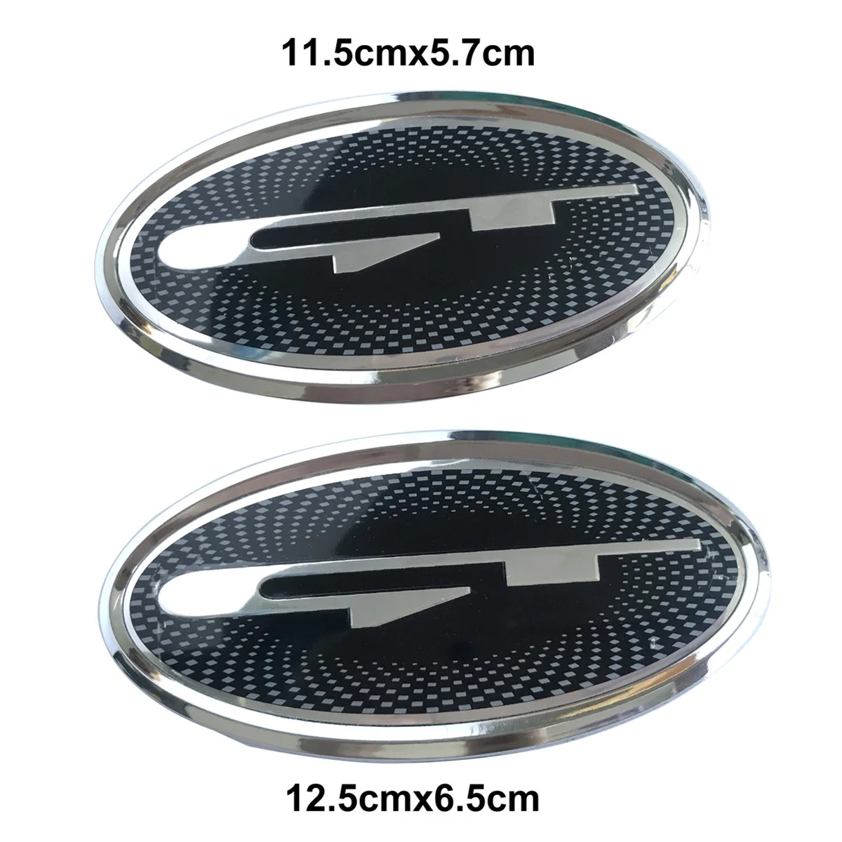 

2Pcs GT 3D Emblem Car Front Hood Trunk Rear Tailgate Badge for GT 2018-2020