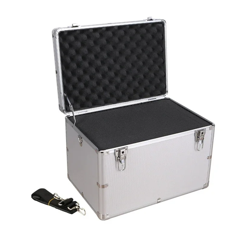 Heavy-Duty Protective Aluminum Hard Case Portable Storage Box with Customizable Foam, Strap, for Camera Tool,44x30x31cm 하드케이스