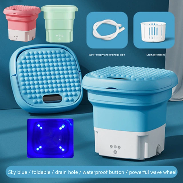 Portable Washing Machine Mini lavadora portatil Ultrasonic Electric Washer  Travel Socks Clothes Cleaner 2.8L 12W Cleaning Bucket - AliExpress