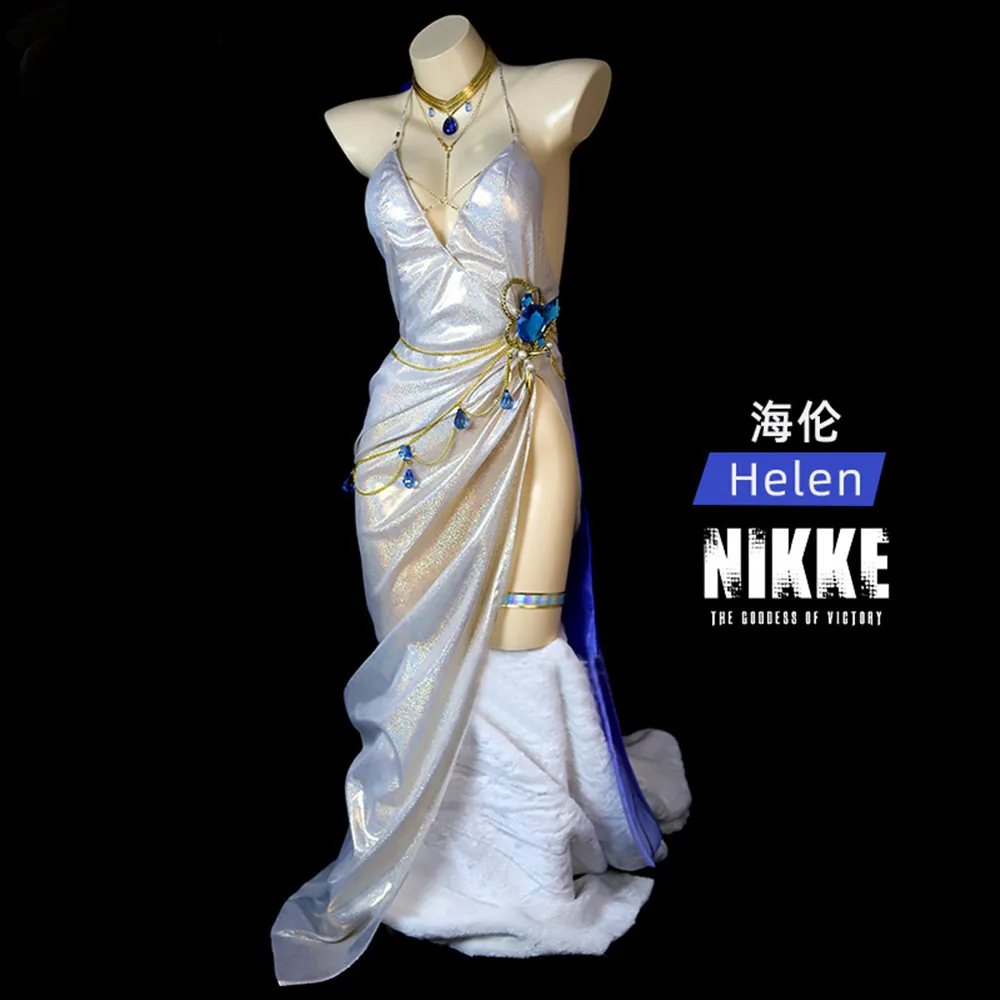 

Hot Anime NIKKE The Goddess Of Victory Helen Cosplay Costume Game Suit Sexy Derss Uniform Halloween Party Outfit Women Clothing