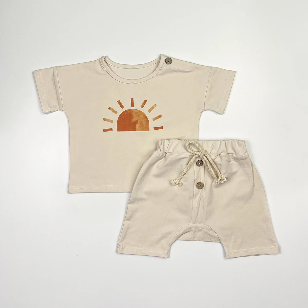 baby dress and set Summer Baby Boy Clothes Set Organic Cotton Ice Cream Tee Baby Girls Clothing Sets Children's T-shirt+Shorts Pants Newborn Bebes Baby Clothing Set discount