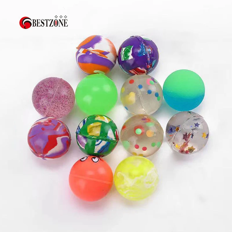20pcs No.32mm 30mm Elastic Ball High Bouncy Bouncing Ball Can Flow On The Water Rubber Many