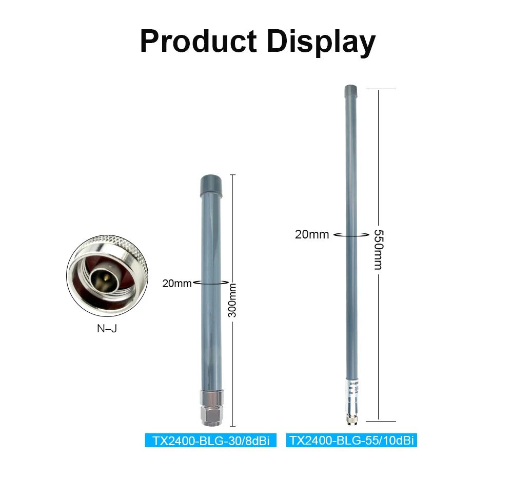 2.4 GHz Wifi Antenna for Router N Male Waterproof Omni High Gain Antennas Amplif