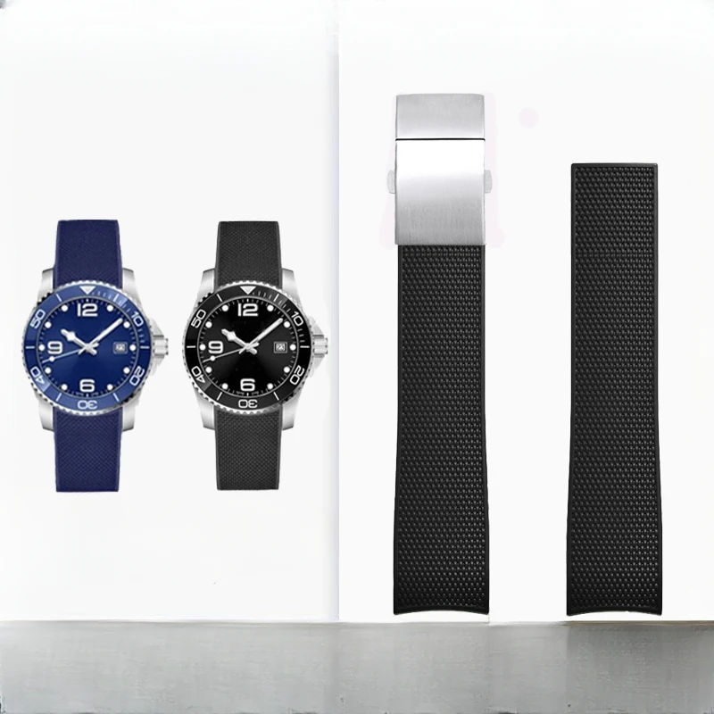 Per Longines Conquest Uomo Di Alta Qualità 41 43Mm Quadrante Diving Modifica Sport 21Mm Cinturino In Silicone Flessibile In Gomma