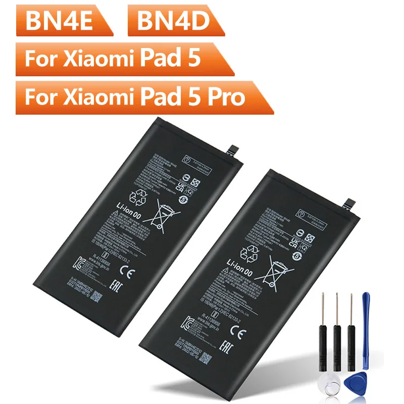 Batteria Sostitutiva Per Tablet Bn4E Bn4D Per Xiaomi Pad 5 Xiaomi Pad 5 Pro Batteria Ricaricabile
