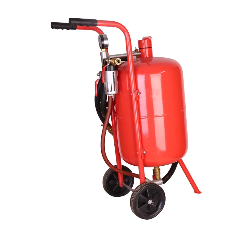 5 gallon removable pressurized straight drum dry sand blasting machine rust and oxidation removal sand blasting machine portable high power engineering models grouting machine large caliber grouting machine multifunctional sand blasting machine