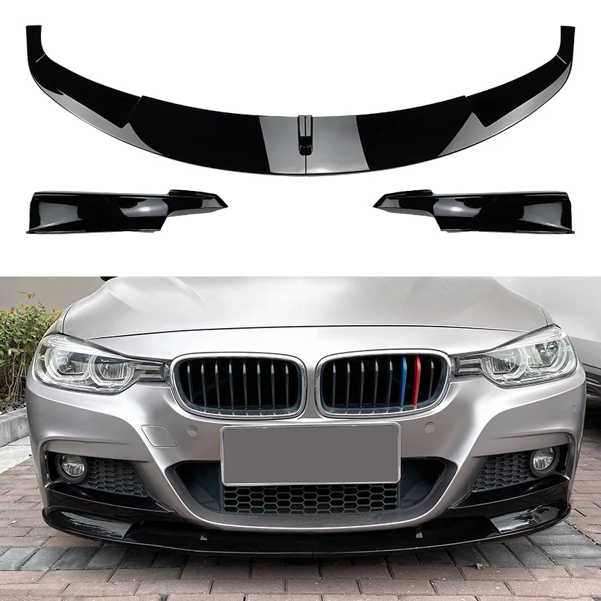 

For BMW 3-Series F30 F31 M-Tech 320i 2013-2019 Car Front Bumper Lip Spoiler Diffuser Splitters Body Kit Aprons Cover Guard Trim