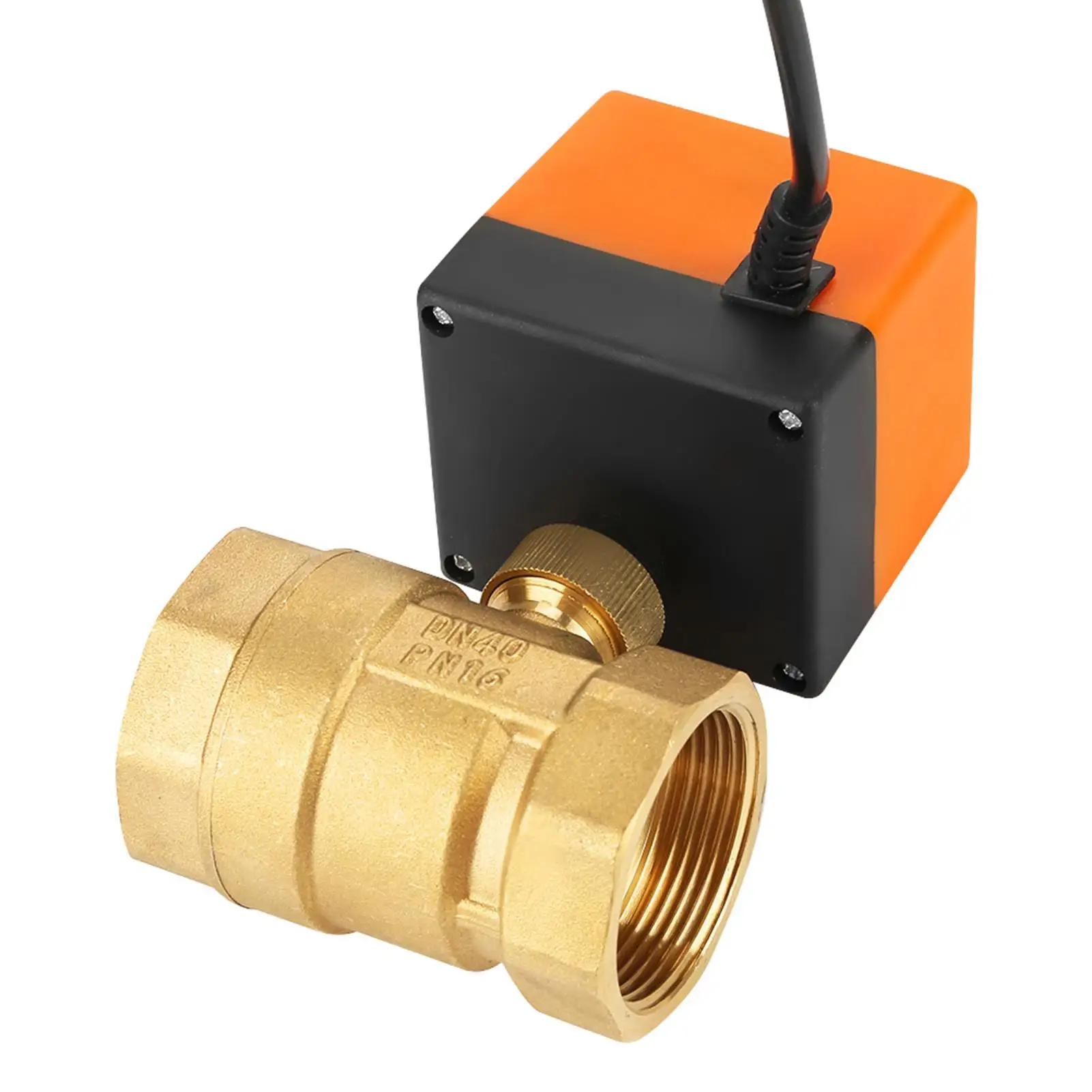 AC220V Electric Solenoid Ball 3-Wire Brass 2-Way DN40 G112 Water Usage