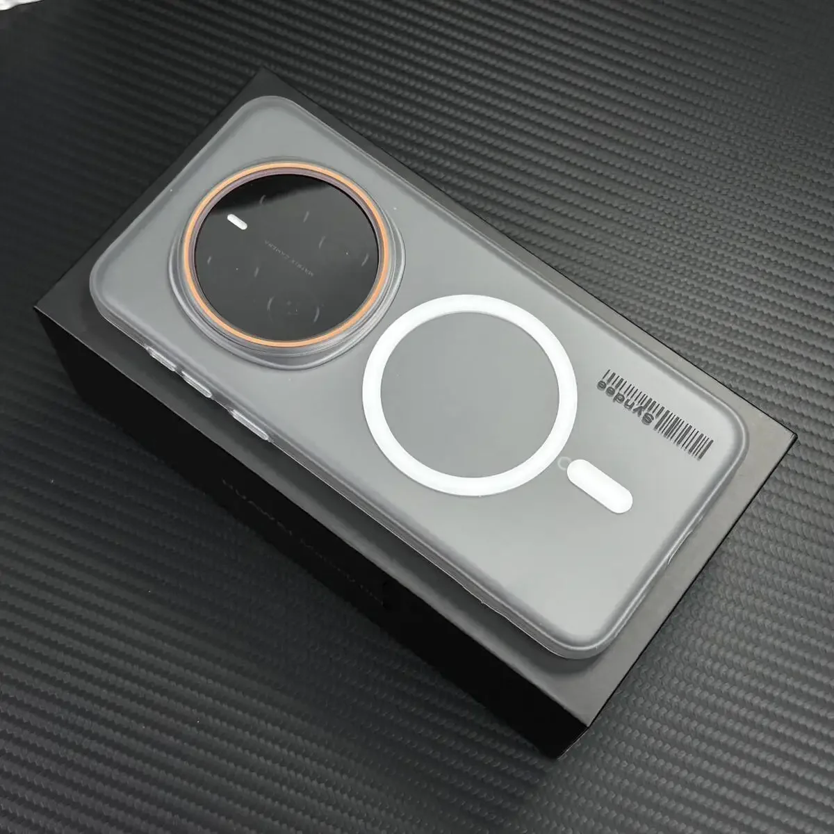 Transparent Magnetic Wireless Charging Protective Case with Hard Back Cover