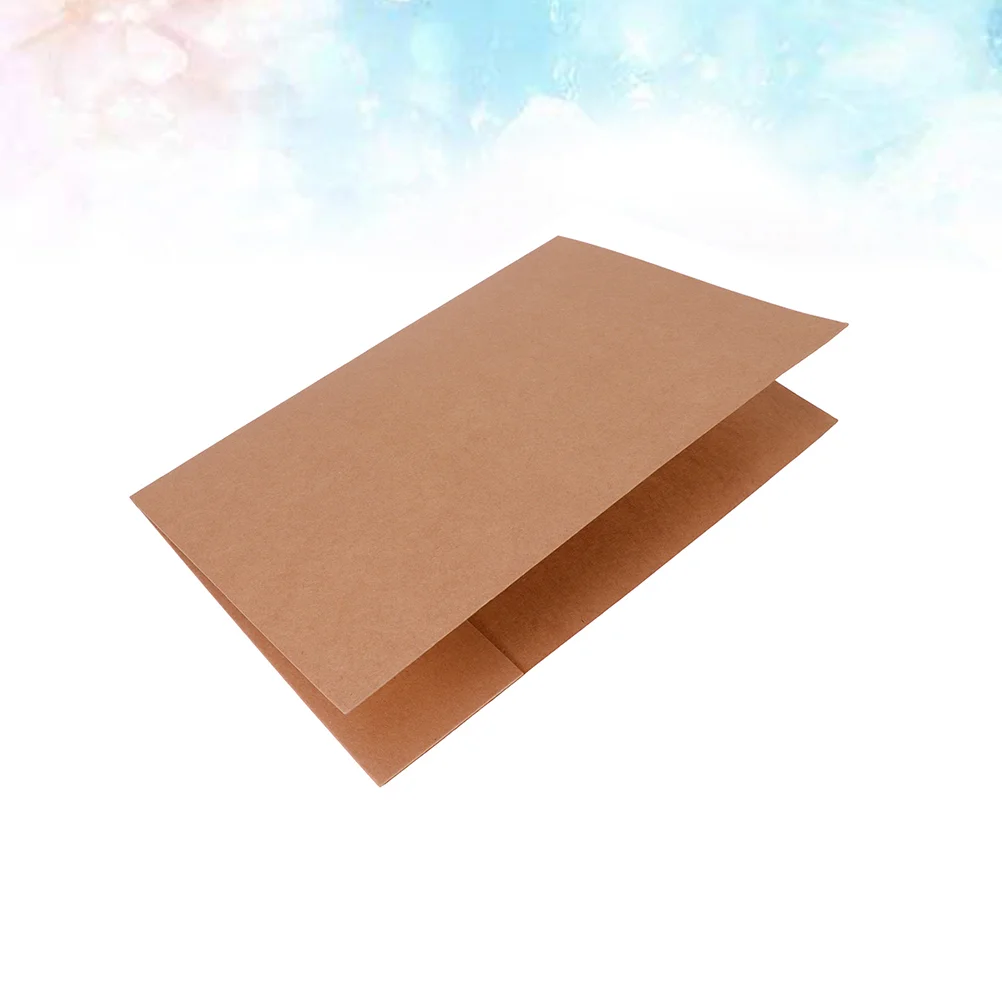 

10 Pcs Document Folder A4 Filing Cabinet Cabinets Paper Folders File Holder Kraft with Files