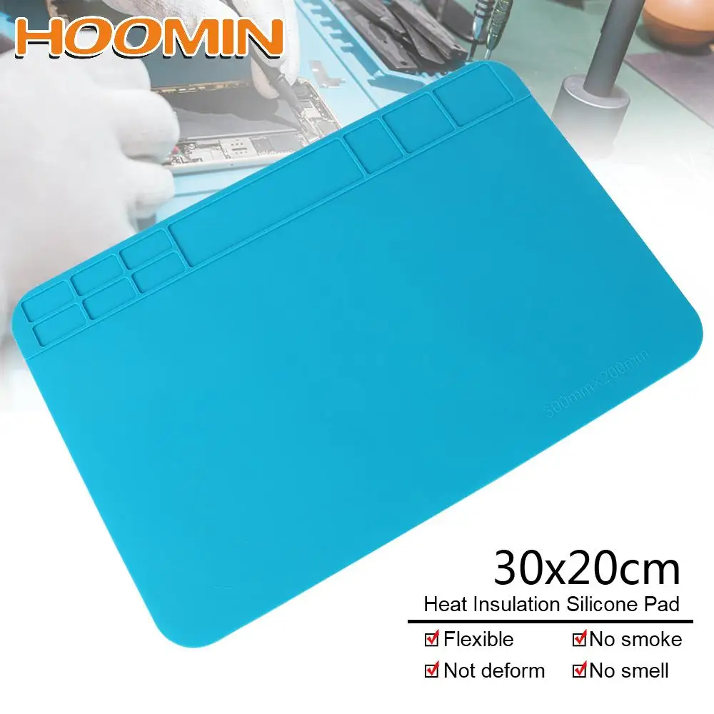 

Working Repair Pad Heat Insulation Soldering Mat With Magnetic Section 30x20cm