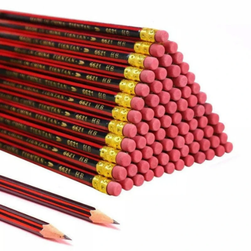 10PcssetPremiumWoodenLeadPencilsHBGraphitePencilwithEraser