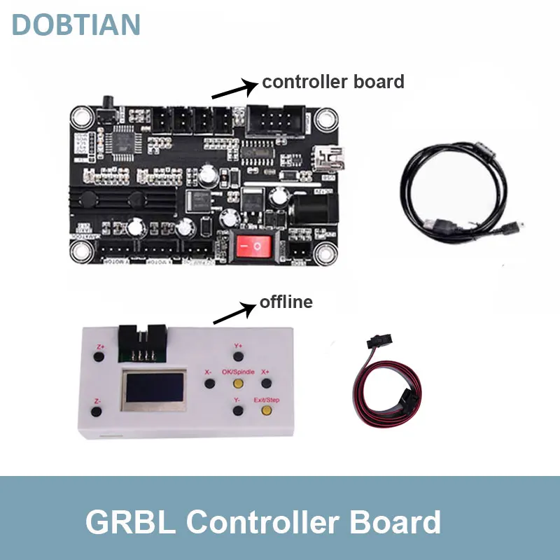 

Лазерная GRBL 2-осевая плата управления, USB порт, ЧПУ гравировальная машина, панель управления для 2017,1610,2418, 6550, лазерный гравер, деревообрабатывающий фрезерный станок