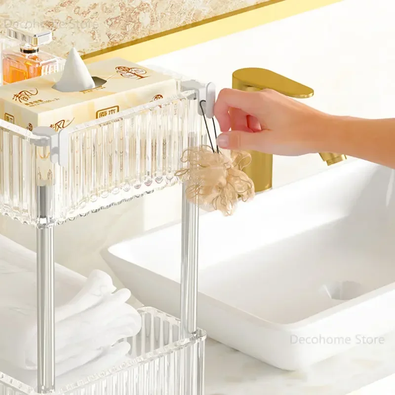 Salon Trolleys Barber Shop Tool Cart Makeup Rack Storage Trolley