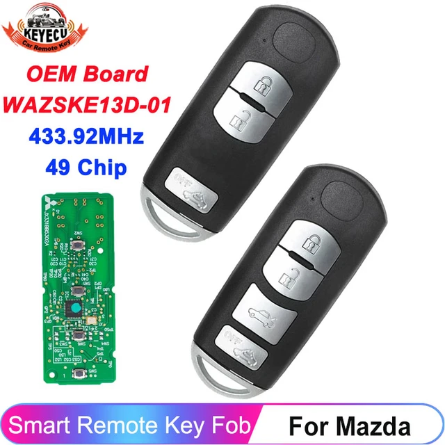 Kompatibel mit Mazda 3 Cx-3 Cx-5 Fernbedienung Auto Schlüssel