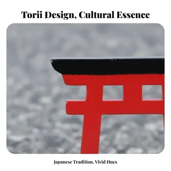 Torii Gate Fridge Decor Japanese Fuji Hill Shrine Fox Bonsai Decoration, Home Decor 1