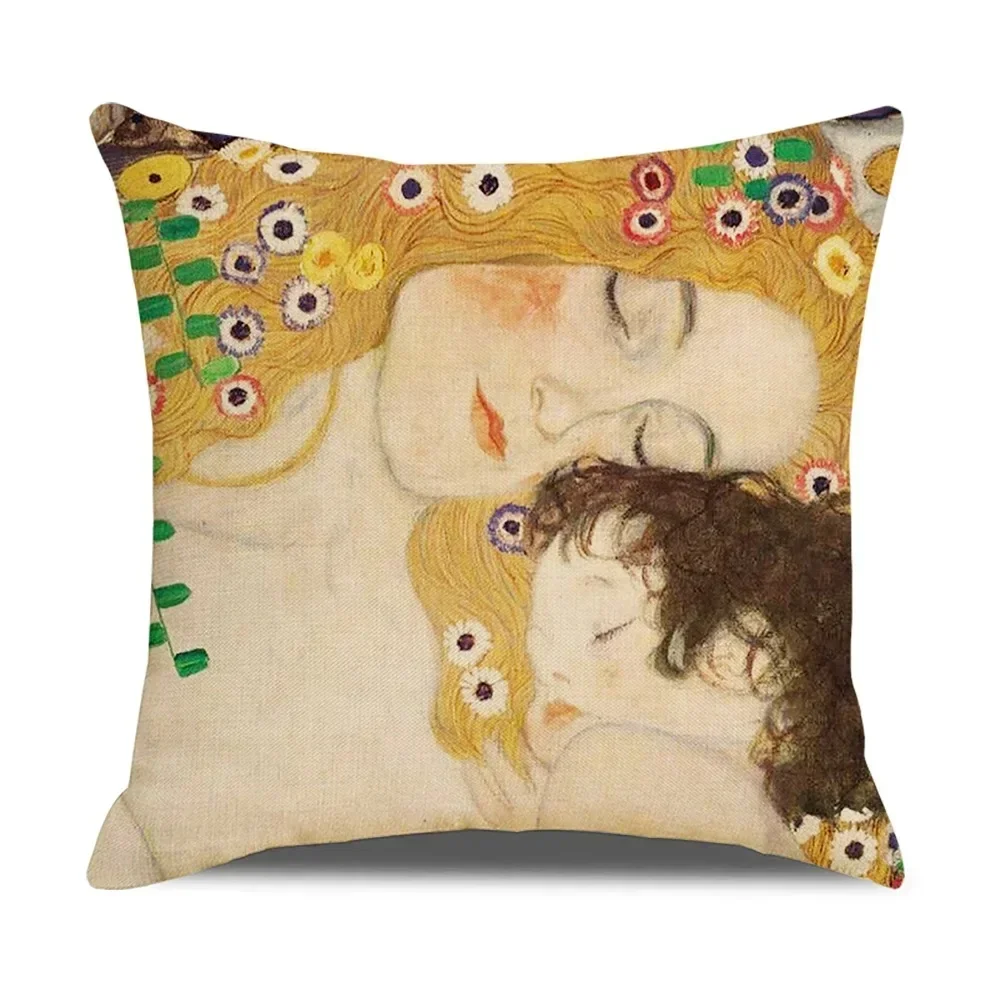 Vintage Art Cushion Cover Van Gogh Oil Painting Pillowcase Living Room Sofa Decoration 3