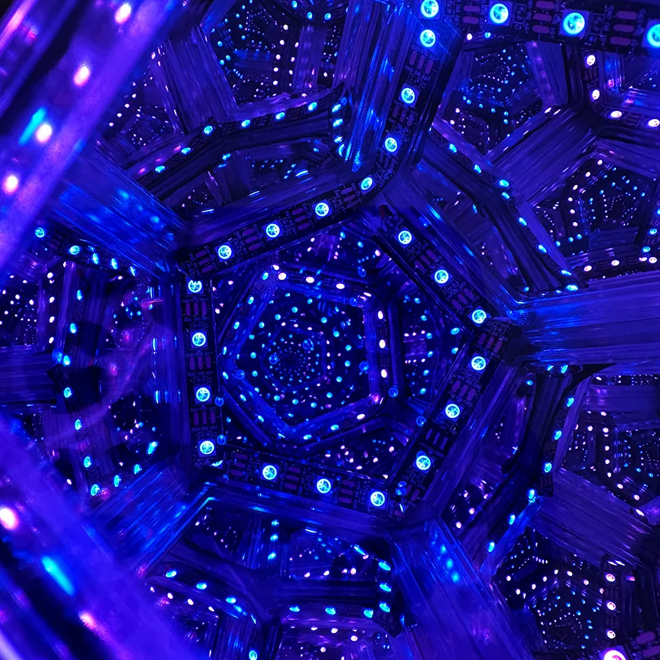 RGB LED Night Light For Gaming Room Decor 3D Cube Cool RGB Color Changing Night Lighting APP Remote Control Home Decoration