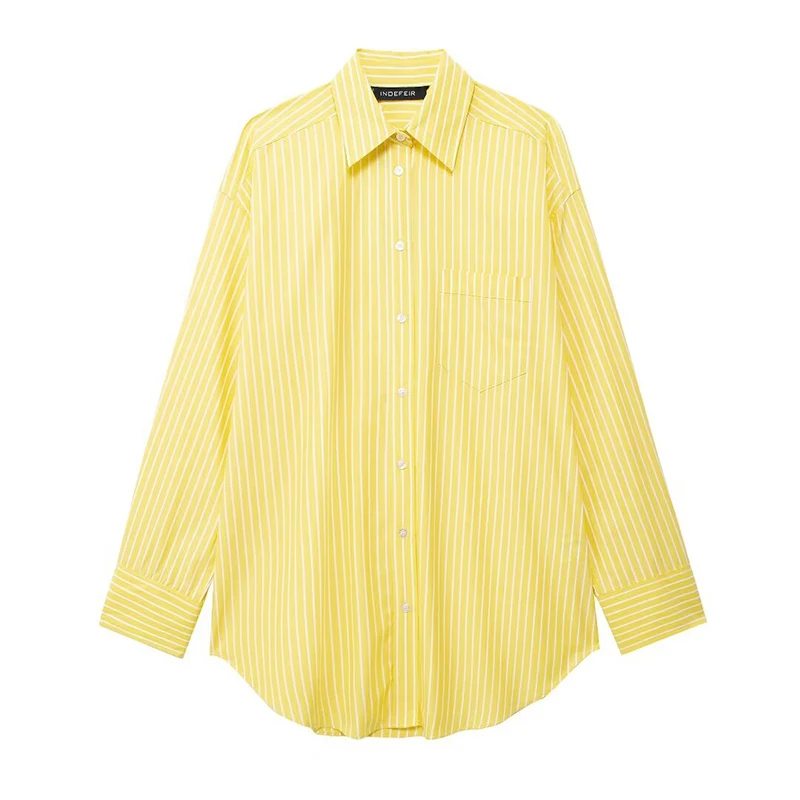 thumbnail image 1 of Conjunto de 2 piezas de moda para mujer, camisas de rayas de un solo pecho y pantalones de cintura elástica vintage, conjuntos de pantalones elegantes para mujer, 1 of 5