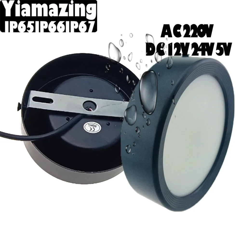 

IP67 Ultrathin Surface Mounted 220V 12V 24V 5V Outdoor Waterproof LED Downlight IP65 7W 9W 12W 15W 18W LED Porch Wall Lamp Light