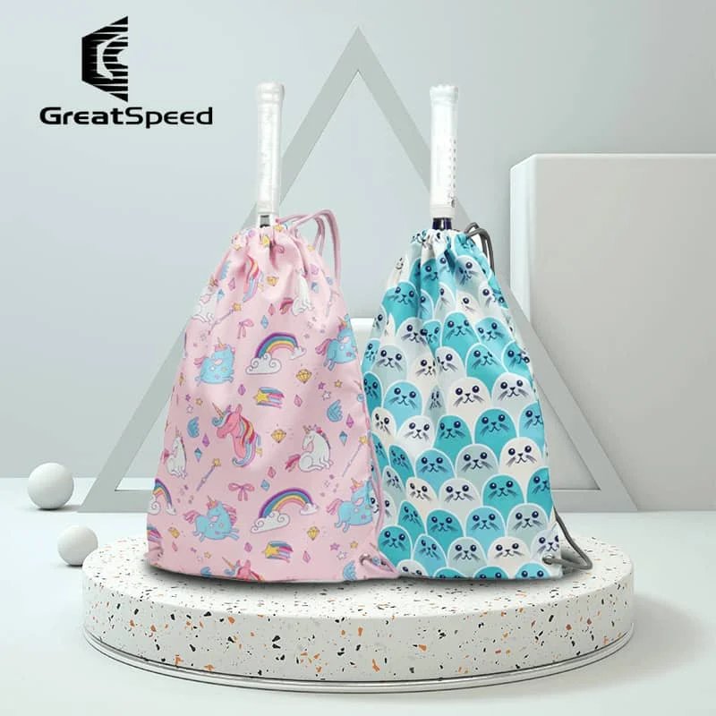 Greatspeed Beach Tennis Racket Bag Padel Tennis Sneakers Backpack Kids Children Outdoor Basketball Badminton Bag Hold 2 Rackets