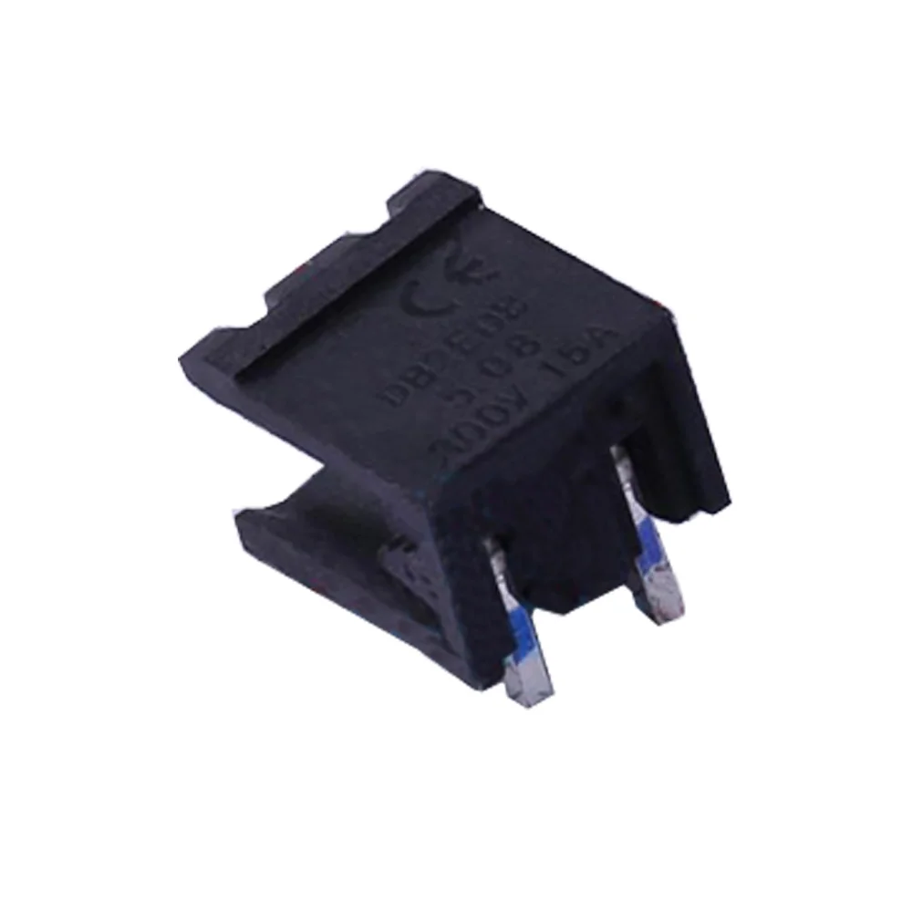 

20 Pcs 5.08mm -Rows: 1 Pins per Row: 2 Angled pin Plug-in terminals P=5.08mm Board end/Socket-Opening 5.08mm DB2ER-5.08-2P-BK