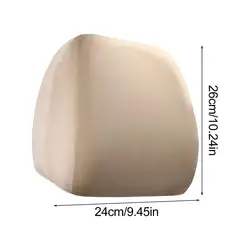 Full Coverage Dustproof Headrest Cover - Car Interior Accessory and Protector (Beige)