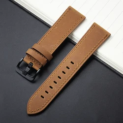 Vintage Leather Strap - Premium Watch Band in Multiple Sizes for 20mm (Light brown)