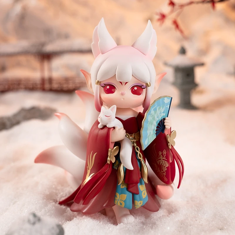 

New Hot Su Rui Nine-Tailed Fox Limited Hand Model New Cute Kawaii Decoration Model Children Birthday Gifts Toys Kawaii Doll