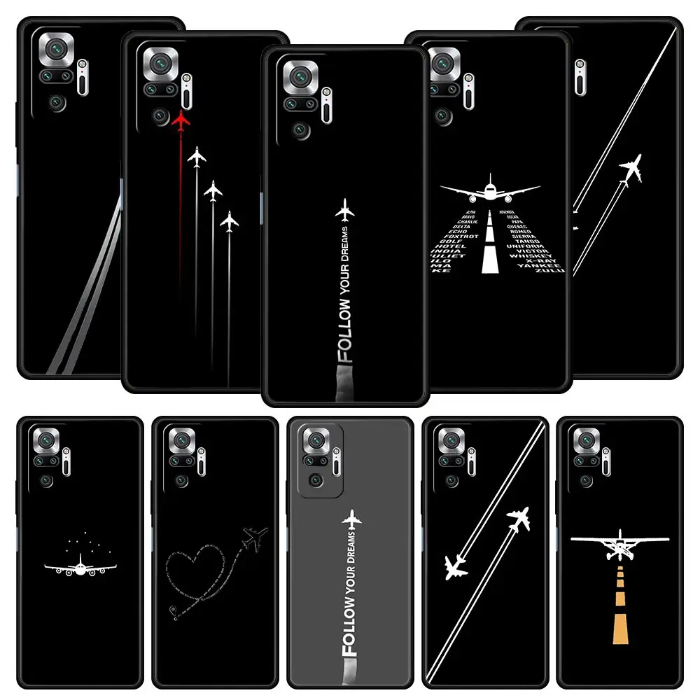Airplane Pattern Soft Phone Case – Premium Protection Cover
