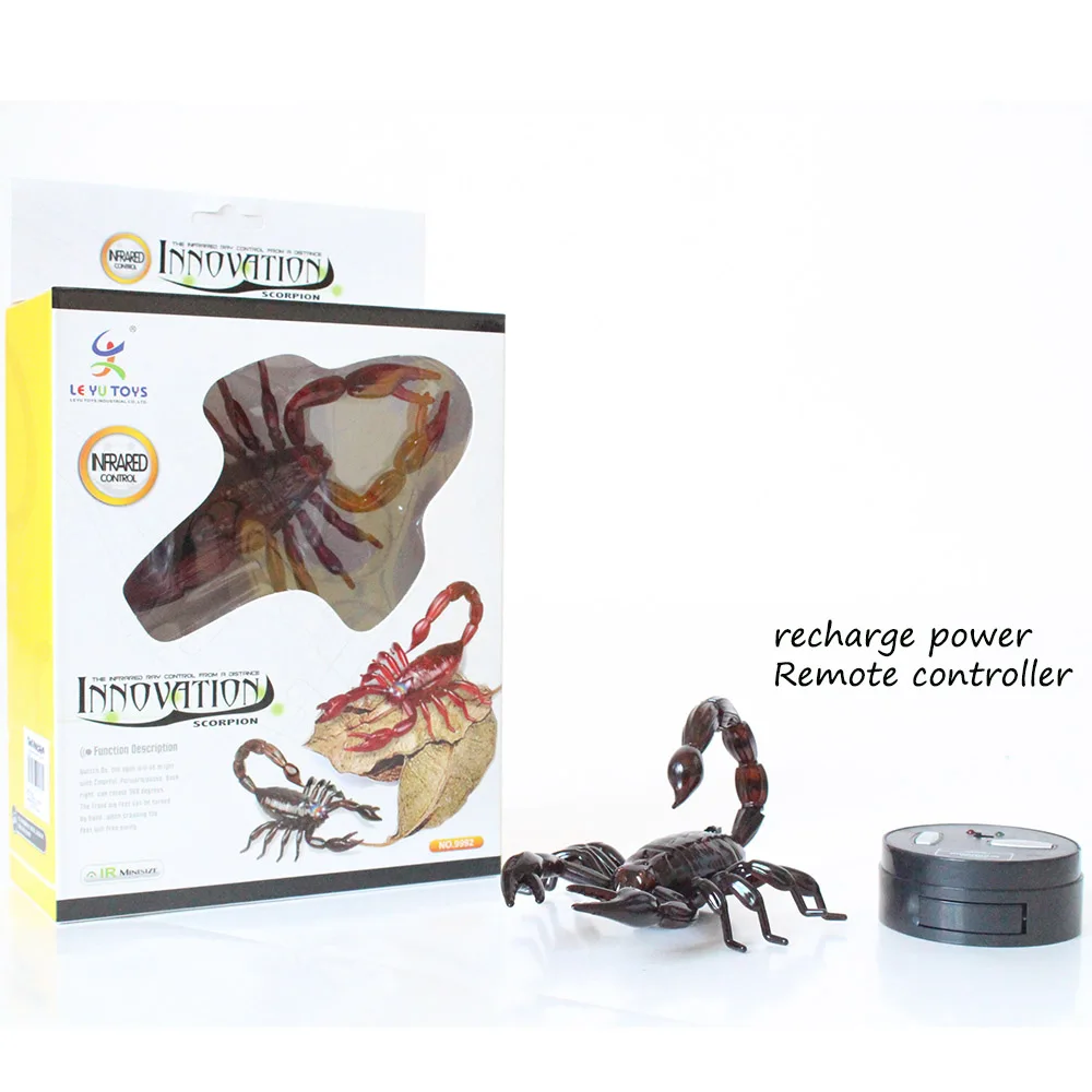 Funny Simulation Infrared Remote Control Prank Insect RC Cockroach Gag Toy for Joke Trick Bugs Little Animal Spider Scorpion Bee 4