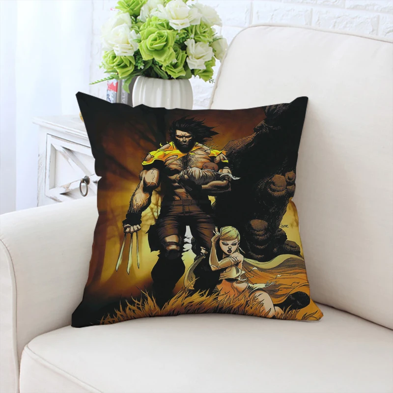 

45x45cm pillowcase The Wolverine Graded Comic Customized Double sided Printed Sofa Cushion Cover Chair Waist Backrest Headrest