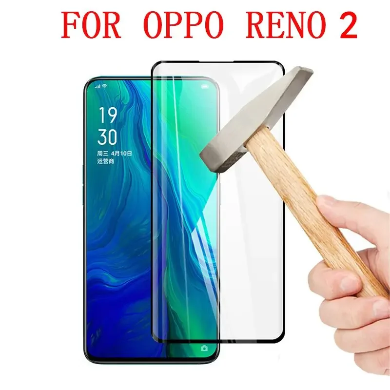 2 Pezzi 3D Full Glue Vetro Temperato Per Oppo Reno 2 Pellicola Proteggi Schermo A Schermo Intero Per Oppo Reno 2