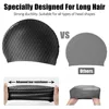 Non-Slip Swimming Cap Silicone Swim Caps Waterproof High Elastic Swimming Hat Comfortable Bathing Caps for Long Short Hair 3