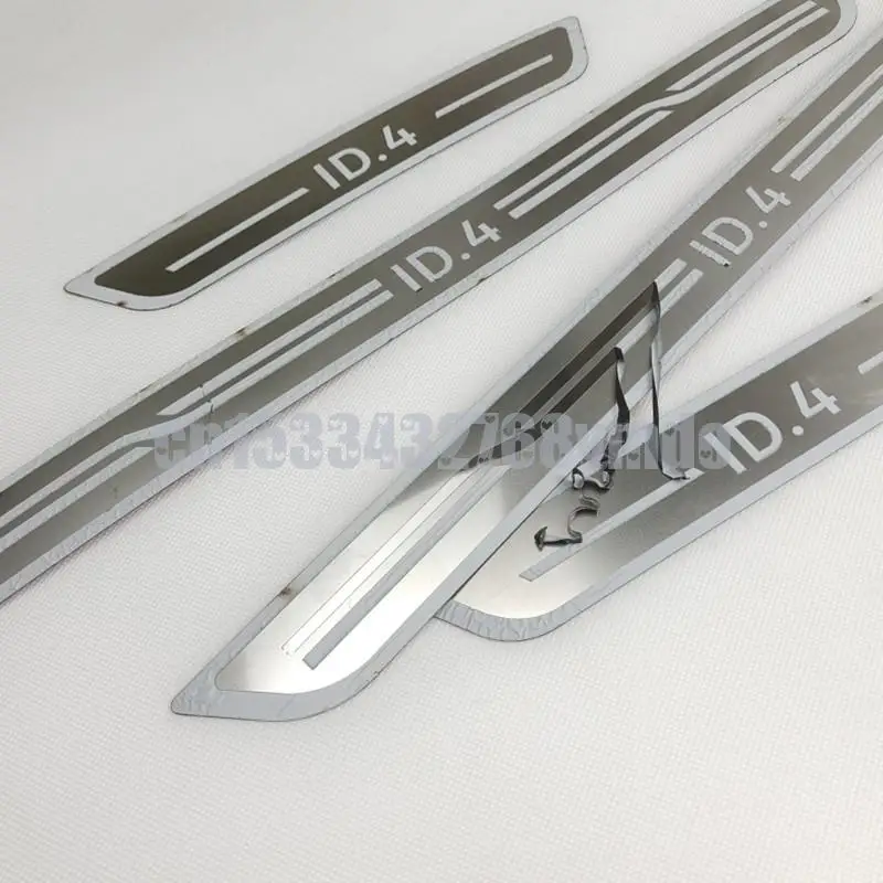 

Накладка на порог двери для Volkswagen ID.4 VW ID4 2020-2022, защитная Накладка на порог, нержавеющая сталь