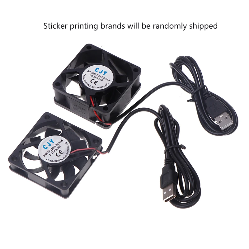Cooling Fan Gaming Cooling Fan 1PC PC Computer Case 60mm USB 5V Brushless Cooling Fans For Raspberry Radiator Ventilation Oil Bearing