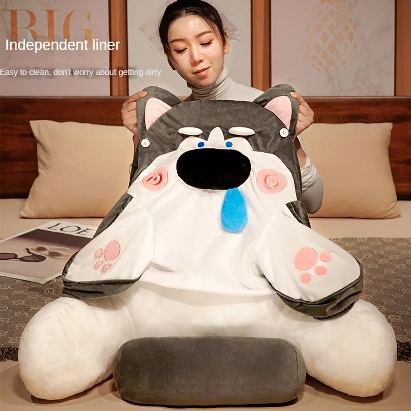 Multi-functional Headboard Pillow Lumbar Cartoon Bed Back Soft Bag