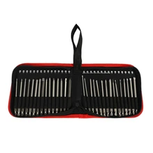 

30PC Extra Long Security Screwdriver Bits Set S2 Steel With Magnetic 100Mm Length Storag Bag Packing