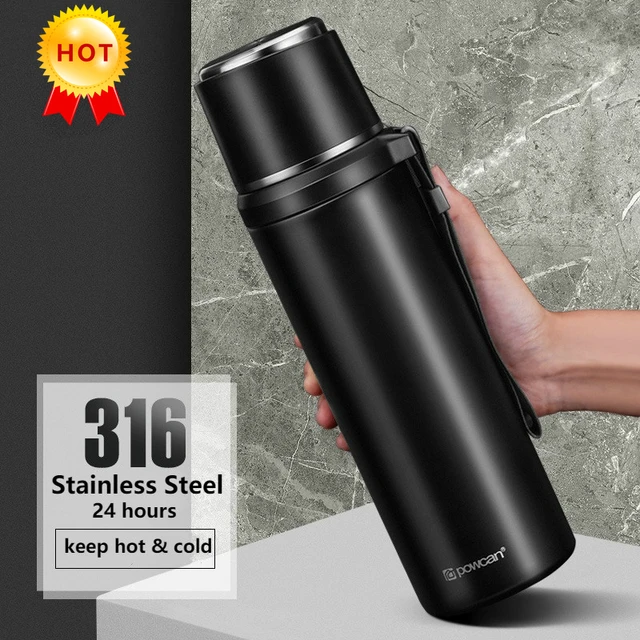 500ml Stainless Steel Vacuum Flask Sets Thermos Bottles with Cups Insulated  Water Bottle Coffee Termos Tumbler Travel Trip Mug - AliExpress