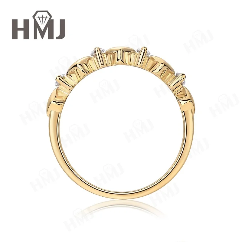 D-Farbe Moissanit-Ring S925 Sterling Silber VVS1 Reinheit Rundschliff Feiner Schmuck für Damen Jubiläum Hochzeitsband Geburtstag – Detail 3
