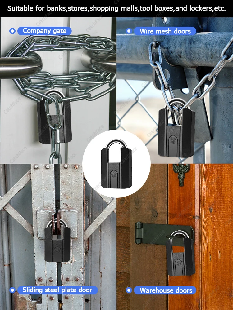 4 Ways Unlock TTlock App Waterproof Fingerprint Key 13.56khz RFID Card USB Rech