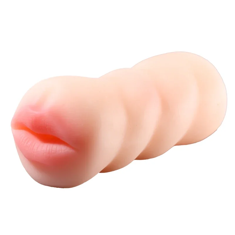 Male Masturbator Soft Stick Deep Throat Artificial Blowjob Realistic Vagina