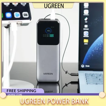 UGREEN Power Bank 200W a Ricarica Rapida 25000mAh PD3.1 per Laptop, Notebook, iPhone 15 Pro Max, Batteria Esterna a Ricarica Veloce