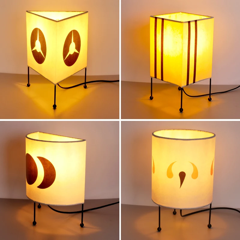

Medieval desk lamp, Bauhaus atmosphere lamp, modern model room, living room, bedside lamp