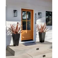 V-Resin Indoor/Outdoor Taper Planter, Set of 2 1